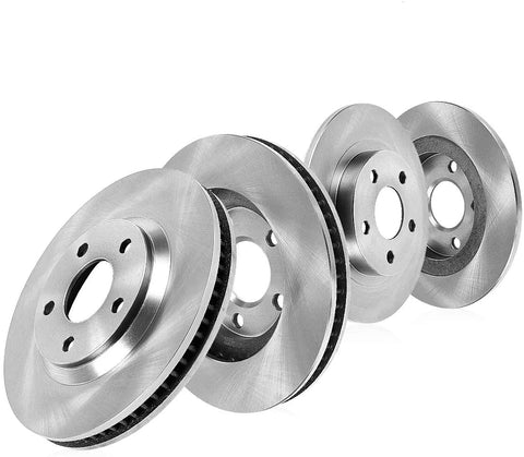 Callahan CRK02899 FRONT 296.03mm + REAR 291.3mm Premium OE 5 Lug [4] Brake Rotors