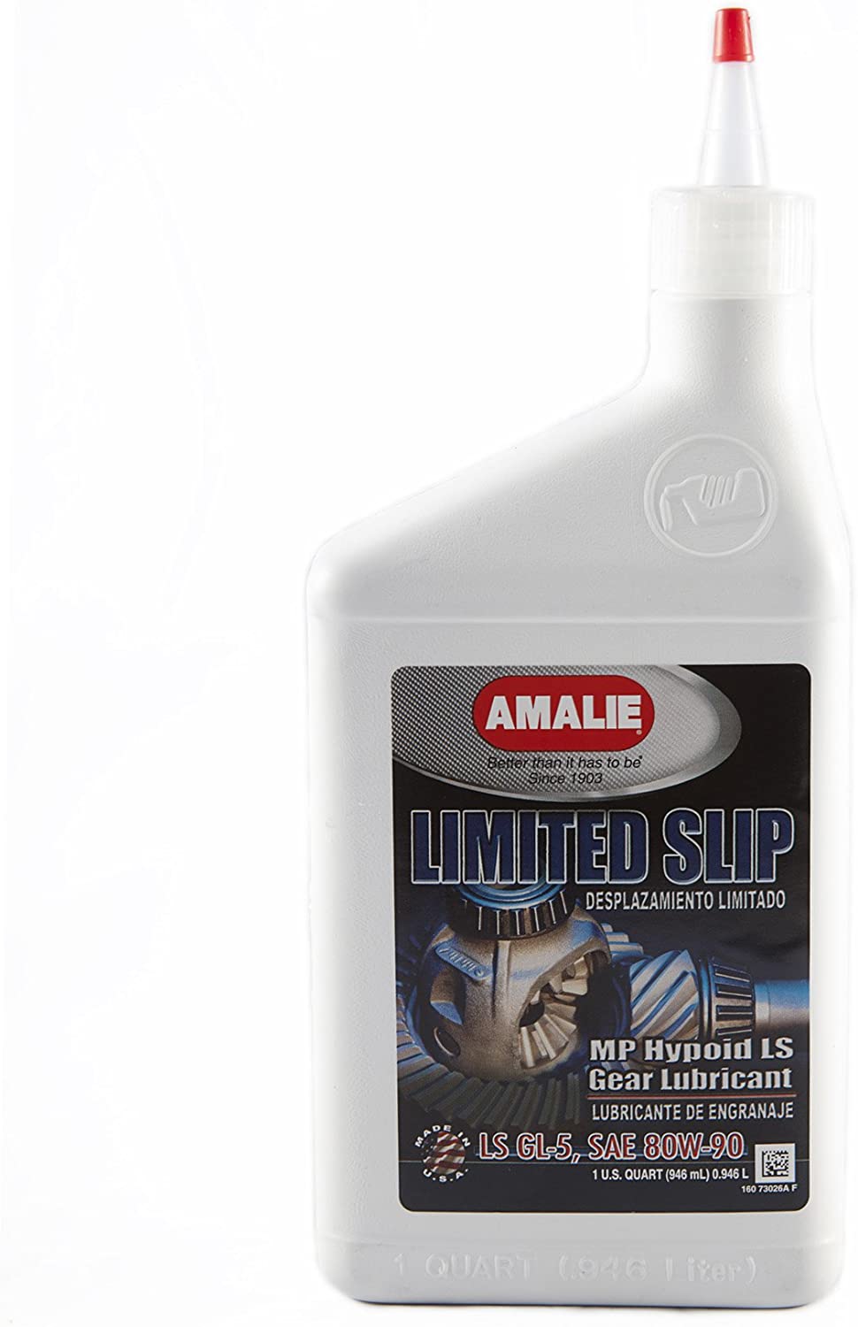Amalie (160-73026-56-12PK API GL-5 Certified 80W -90 Multi Purpose Gear Oil - 1 Quart, (Pack of 12)