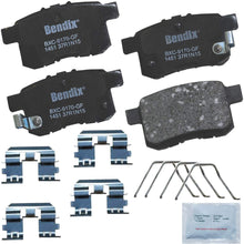 Bendix Premium Copper Free CFC1451 Premium Copper Free Ceramic Brake Pad (with Installation Hardware Rear)