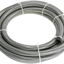 Tickas An-6 Fuel Hose,An-6 An6 Stainless Steel Braided Fuel Hose Oil Cooler Hose 1.5M