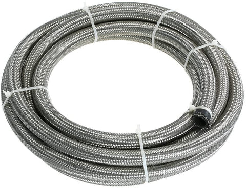 Tickas An-6 Fuel Hose,An-6 An6 Stainless Steel Braided Fuel Hose Oil Cooler Hose 1.5M