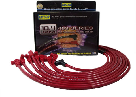 Taylor Cable 79230 Red 10.4mm Custom Race-Fit Spiro Pro Race Spark Plug Wire Set