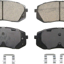 Wagner QuickStop ZD1295 Ceramic Disc Pad Set Includes Pad Installation Hardware, Front