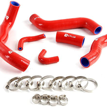 Red Silicone Radiator Hose Coolant Pipe Clamps Kit For 2002-2007 2003 2004 2005 2006 KAWASAKI ZRX1200R