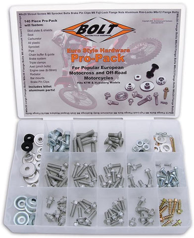 Bolt Motorcycle Hardware (2004-EUPP) Euro Style Pro Bolt Pack