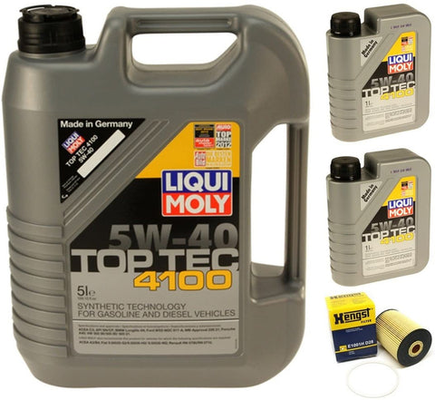 OIL CHANGE KIT W/LIQUIMOLY 5W-40 AUDI Q7, PORSCHE CAYENNE, VW TOUAREG V6 04-11