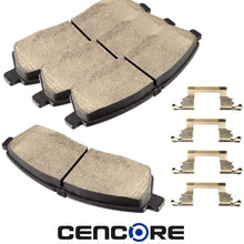 CENCORE Rear Brake Disc Pad Set 4 pcs Ceramic Brake Pads Kits Compatible with Ford Excursion 2000-2005/Ford F-250 1999/Ford F-250 Super Duty 1999-2004/Ford F-350 Super Duty 1999-2004