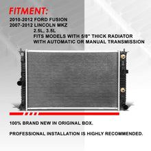 13187 OE Style Full Aluminum Core Cooling Radiator Replacement for Ford Fusion Lincoln MKZ 07-12