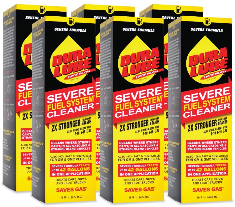 DURA LUBE HL-40199-06-6PK Severe Fuel System Cleaner, 16-Ounce, 6-Pack