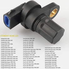 ABS Wheel Speed Sensor Rear DY1123 Compatible with 1990-2007 Ford E-150 250 350, F-150 250 350 450 550 Explorer Expedition, Mazda, 1994-1997 Dodge Ram 1500 Pickup F85Z9E731AB, F85Z2L373AB