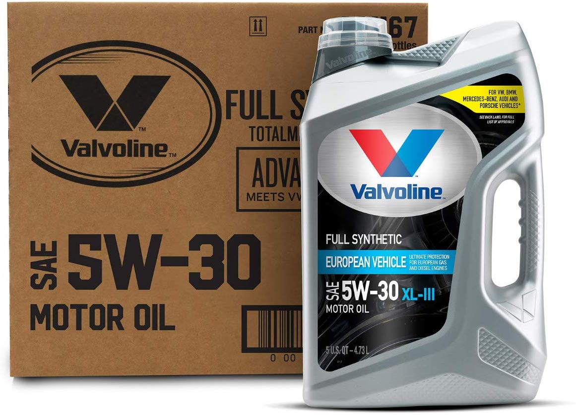 Valvoline European Vehicle Full Synthetic SAE 5W-30 Motor Oil 5 QT, Case of 3