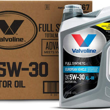 Valvoline European Vehicle Full Synthetic SAE 5W-30 Motor Oil 5 QT, Case of 3