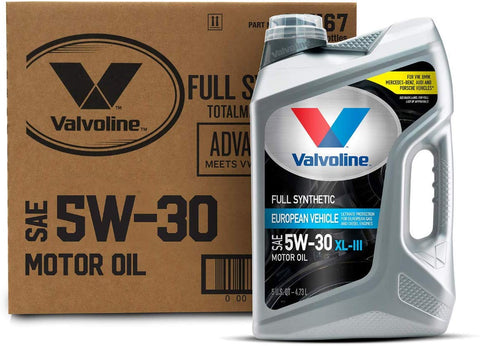 Valvoline European Vehicle Full Synthetic SAE 5W-30 Motor Oil 5 QT, Case of 3