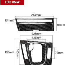 3pcs Set Carbon Fiber Instrument Dashboard Console Gear Box Panel Frame Decal Cover Trim for BMW 3 Series 4th E46 320i 325i 330i 335i 340i M3 1998-2006