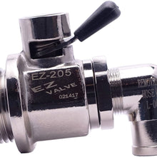 EZ-205(1 1/8"-12UNF) EZ Oil Drain Valve with removable L-Shape Hose End(L-002) Combo