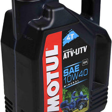 Motul 105879 4T 10W40 Motor Oil for 4 Stroke ATV/UTV Engines 4L/4.22 Quarts (2) Pack