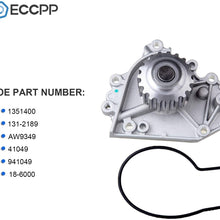 ECCPP Water Pump with Gasket fits for 1996 2001 for Acura Integra for Honda CR-V 2.0L 1.8L 1351400 131-2189 AW9349