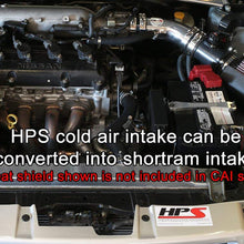 HPS 37-570P Polish Cold Air Intake Kit (Cool Long Ram CAI Converts to shortram)