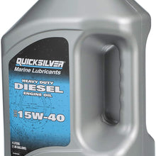 Quicksilver 858042Q01 Heavy-Duty Diesel Engine Oil SAE 15W40, 1.06 Gallon (4 Liter) Bottle