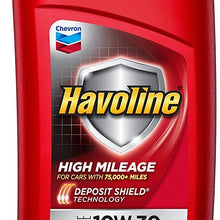 HAVOLINE High Mileage Motor Oil 10W 30, 1 QT.
