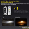 BEAMTECH H11 LED Headlight Bulb, 50W 6500K 8000Lumens Extremely Brigh H8 H9 CSP Chips Conversion Kit