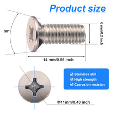 16 Pieces Brake Disc Rotor Screws Stainless Steel Retaining Screws for Honda Acura and Others