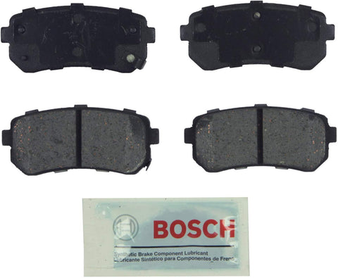 Bosch BE1157 Blue Disc Brake Pad Set for Select Hyundai Accent, Elantra, Tucson; KIA Cadenza, Forte, Forte Koup, Forte5, Rio, Rio5 and Sportage - REAR