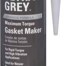 Permatex 82194 Ultra Grey Rigid High-Torque RTV Silicone Gasket Maker, 3.5 oz.