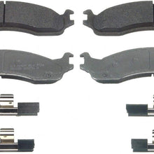 Wagner ThermoQuiet MX655 Semi-Metallic Disc Pad Set With Installation Hardware, Front