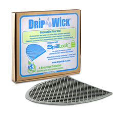 ESP DRIPB Drip-Wick Universal Disposable Absorbent Urinal Floor Mat, 20" Length x 16" Width, Black (Pack of 6)