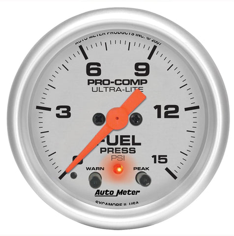 Auto Meter 4367 Ultra-Lite Electric Fuel Pressure Gauge