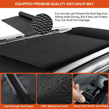 ISWEES Car Top Bag,Auto Cargo Carriers Roofbag Vehicle Truck Automotive Rooftop Luggage Storage Bag with/Without Rack,Waterproof Automobile Soft Roofbag for SUV Jeep Subaru Toyota Universal (Black)