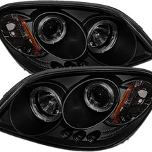 Spyder 5078285 Chevy Cobalt 05-10 / Pontiac G5 07-09 / Pontiac Pursuit 05-06 Projector Headlights - LED Halo - LED (Replaceable LEDs) - Black Smoke - High H1 (Included) - Low H1 (Included)