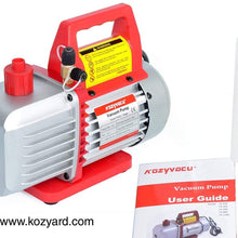 Kozyvacu Mini Split/HVAC/AUTO AC Repair Complete Tool Kit with 1-Stage 4.5 CFM Vacuum Pump, Manifold Gauge Set, Hoses and its Acccessories …