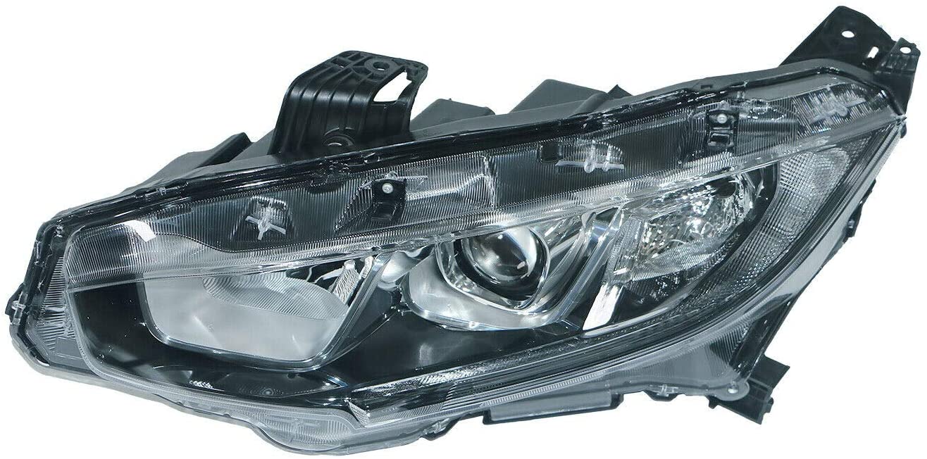 Front Left Driver Side Headlight For 2016-2019 Honda Civic Lens & Housing HO2502173 33150TBAA01