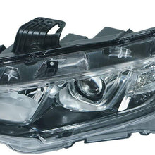 Front Left Driver Side Headlight For 2016-2019 Honda Civic Lens & Housing HO2502173 33150TBAA01