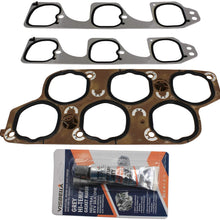LAFORMO 12598158 Engine Intake Gasket Set with Upper & Lower Intake Gaskets Replacement for 2004-2011 Buick LaCrosse Rendezvous Cadillac CTS SRX STS Malibu Pontiac G6 G8 Saturn Aura 3.6L