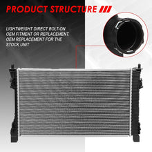 Replacement for Mercedes-Benz C-Class W203 SLK 1-5/16 inches Inlet OE Style Aluminum Direct Replacement Racing Radiator