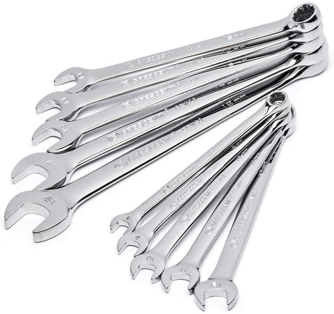 Crescent 10 Pc. 12 Point Metric Combination Wrench Set - CCWS3