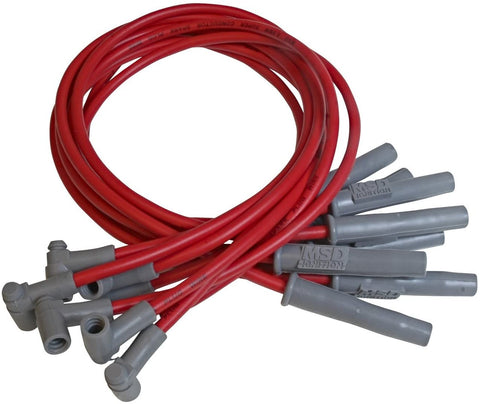 MSD 35859 Red 8.5mm Super Conductor Spark Plug Wire Set