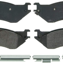 Wagner QuickStop ZX702 Semi-Metallic Disc Pad Set Includes Pad Installation Hardware, Front