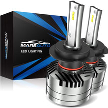 Marsauto H7 LED Headlight Bulbs, M2 Series Super Bright Head/Fog Light Bulbs with Fans, Holder Adapter Ip67 Csp Chips 10000LM 6000K Xenon White