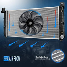 34 Inch Core Radiator Compatible with Chevy Silverado Suburban Tahoe Cadillac Avalanche Escalade GMC Yukon Sierra Hummer H2 4.3L 4.8L 5.3L 6.0L 6.2L DWRD1004