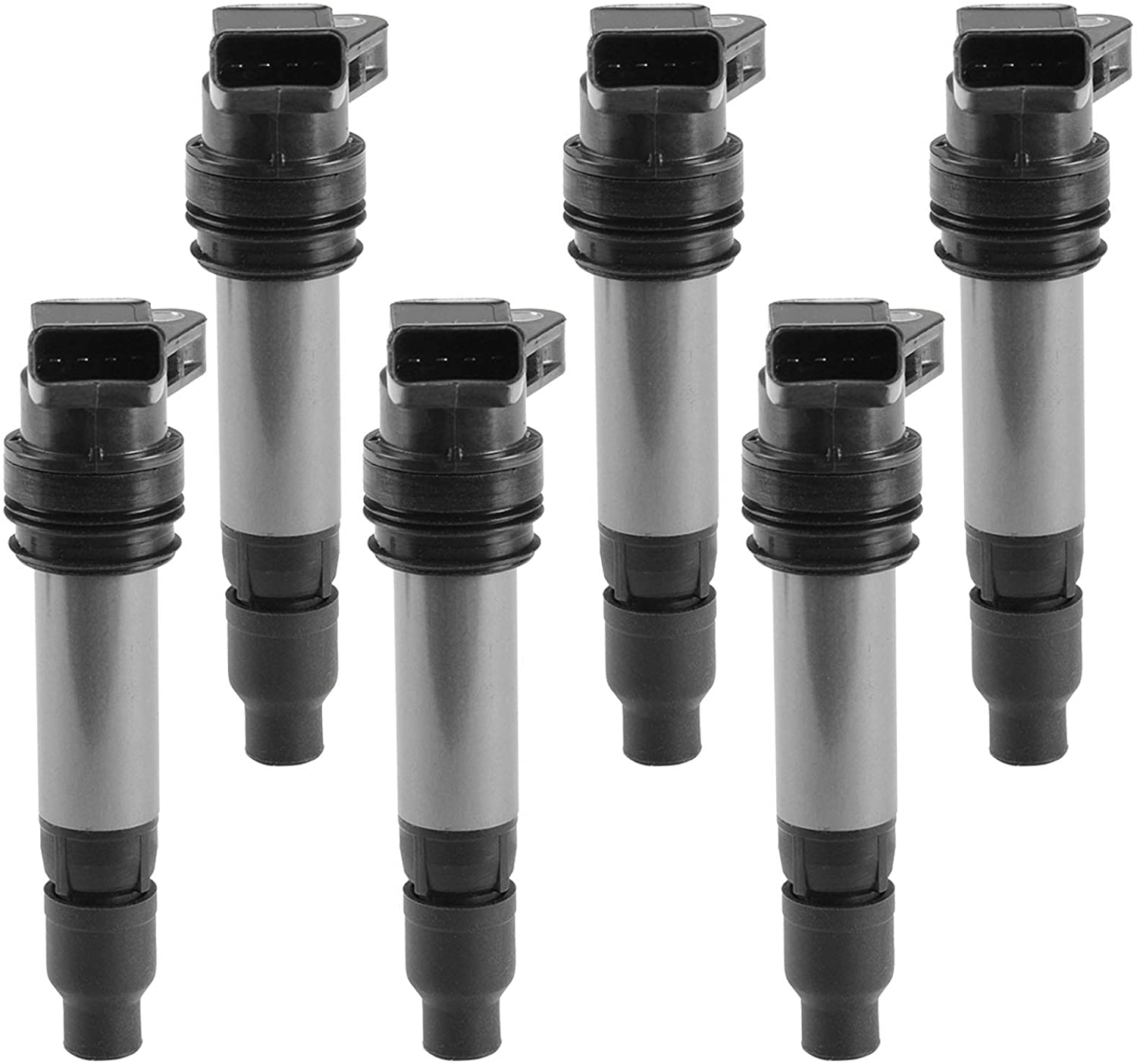 A-Premium Ignition Coil Pack Compatible with Land Rover LR2 Volvo S60 S80 V70 XC60 XC70 XC90 L6 3.0L 3.2L 6-PC