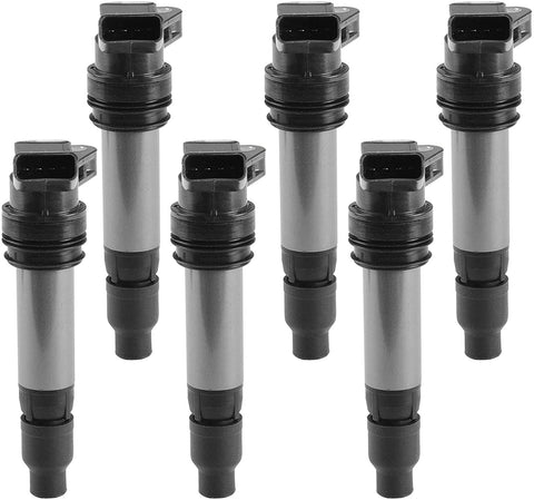 A-Premium Ignition Coil Pack Compatible with Land Rover LR2 Volvo S60 S80 V70 XC60 XC70 XC90 L6 3.0L 3.2L 6-PC