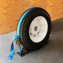 DC Cargo Mall ATV Wheel Chock & Strap Kit | Trailer Tie Down System for ATV’s, UTV’s, & Mowers