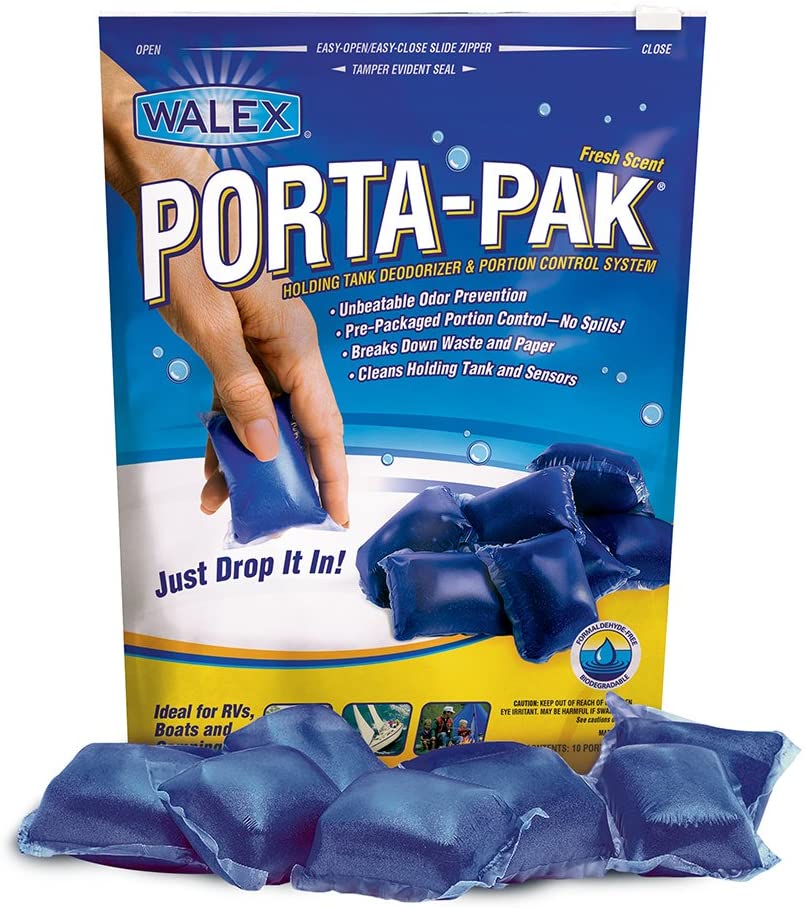 Walex TOI-91799 Porta-Pak Holding Tank Deodorizer Drop-Ins, Sunglow Scent (Pack of 10)