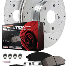 Power Stop K7000 Front & Rear Brake Kit with Drilled/Slotted Brake Rotors and Z23 Evolution Ceramic Brake Pads