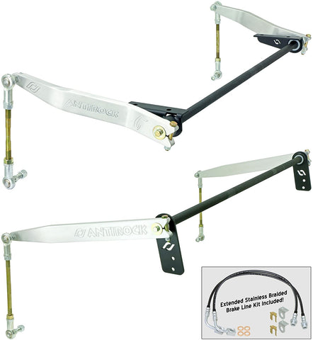 NEW CURRIE ANTIROCK FRONT & REAR SWAY BAR KIT,ALUMINUM ARMS,COMPATIBLE WITH 07-18 WRANGLER JK 4-DOOR 2007 2008 2009 2010 2011 2012 2013 2014 2015 2016 2017 2018