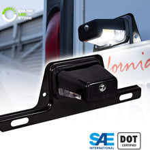 LED License Plate Light for Trailer [Bracket Mount] [DOT FMVSS 108] [SAE L] [Black-Finish] [Waterproof] [12V DC] License Tag Lights for UTV ATV Trailer Truck RV Boat